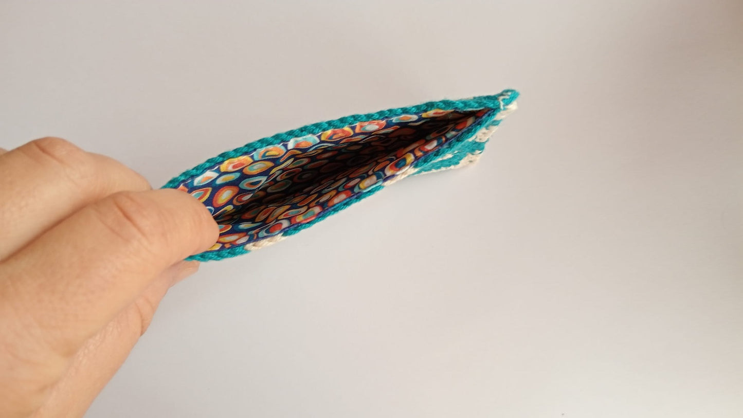 Tarjetero FUNKY TILES - Ondas - Azul - Edición limitada