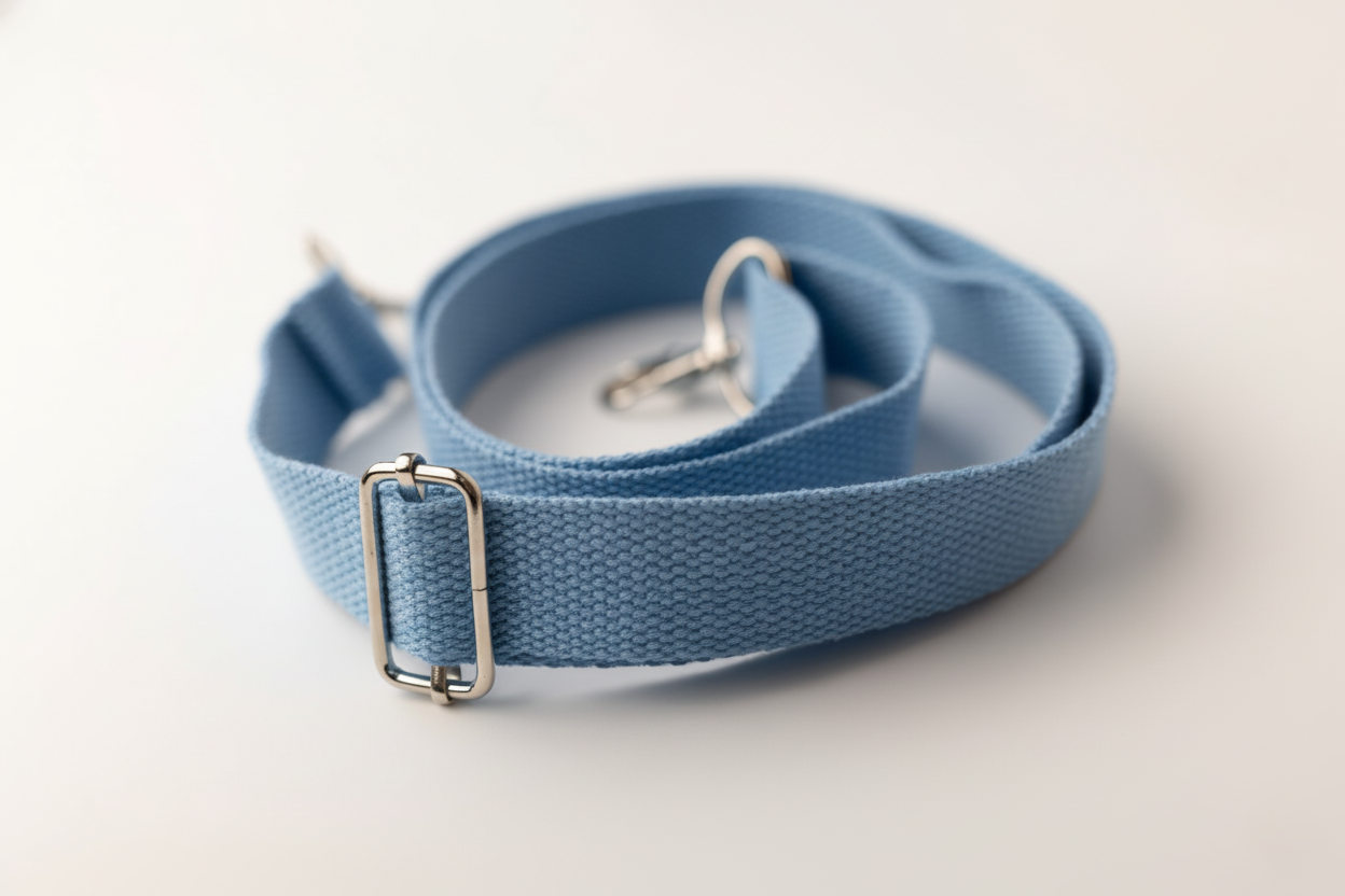 Blue herringbone strap