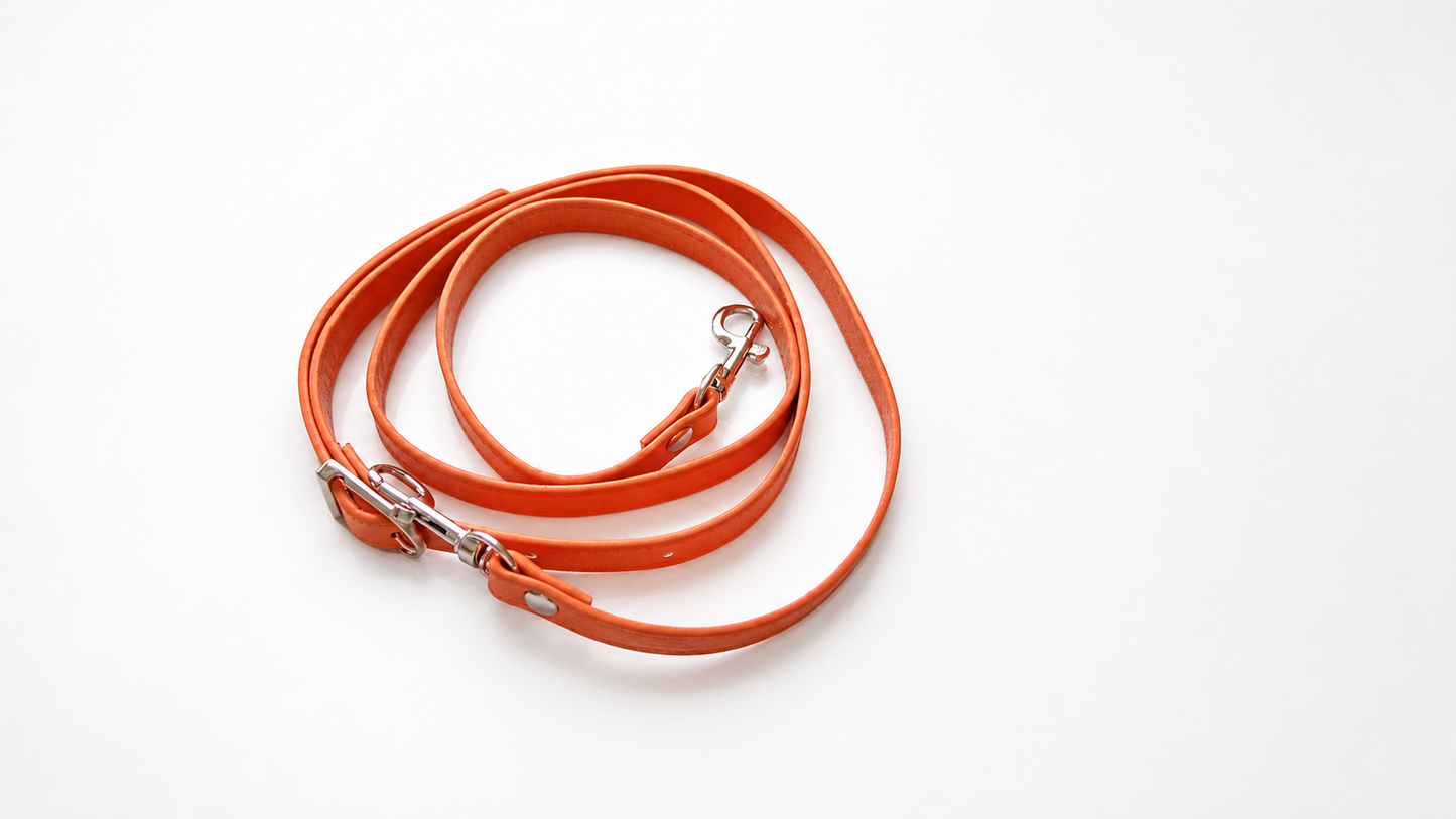 Correa de polipiel naranja