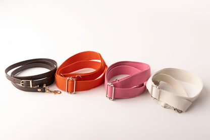 Brown faux leather strap
