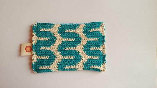 Tarjetero FUNKY TILES - Ondas - Azul - Edición limitada